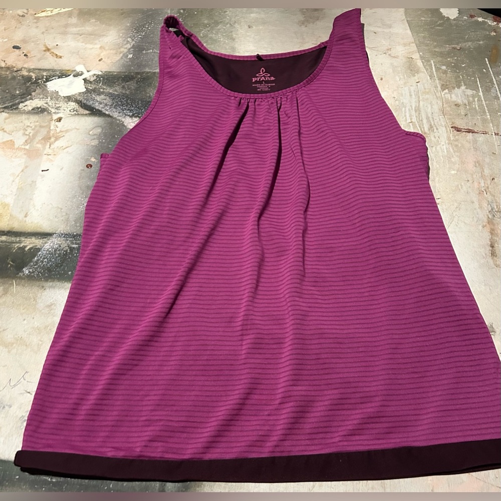 Prana pink tank top size Large